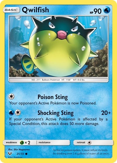 SHL: Qwilfish (Reverse Holofoil)