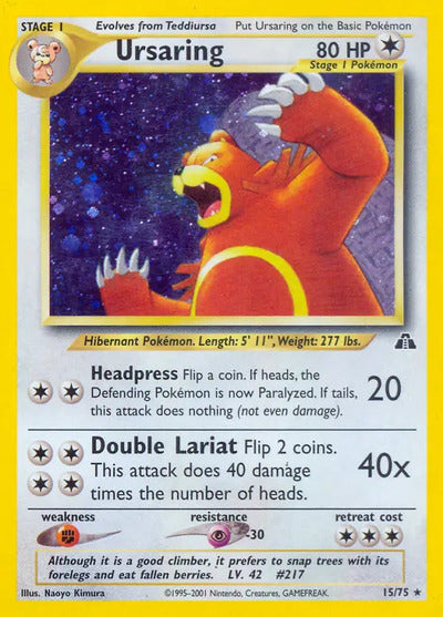 Ursaring (15) 15/75 Unlimited Neo Discovery
