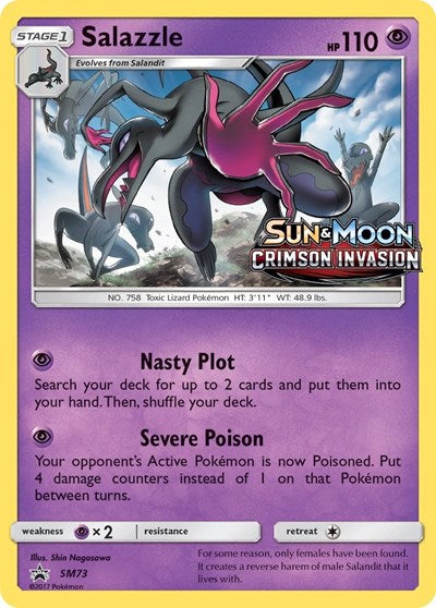SMP: Salazzle - SM73 (Prerelease) (Holofoil)
