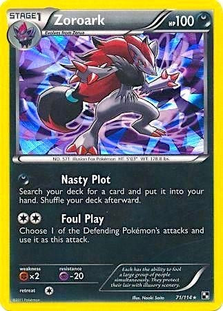 BLE: Zoroark - 71/114 (Cracked Ice Holo) (Holofoil)
