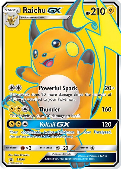 SMP: Raichu GX - SM90 (Holofoil)
