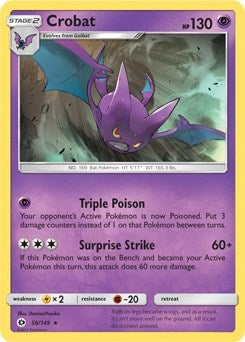 BLE: Crobat - 56/149 (Cosmos Holo) (Holofoil)