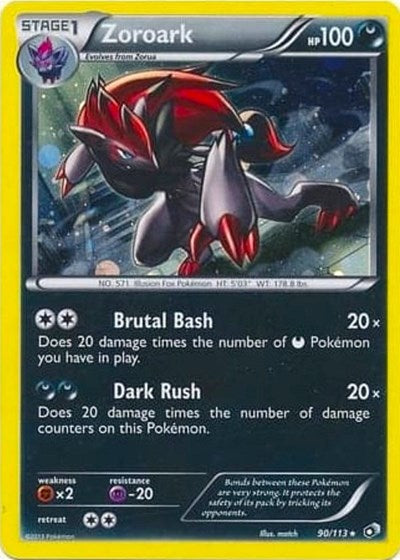BLE: Zoroark - 90/113 (Cosmos Holo) (Holofoil)