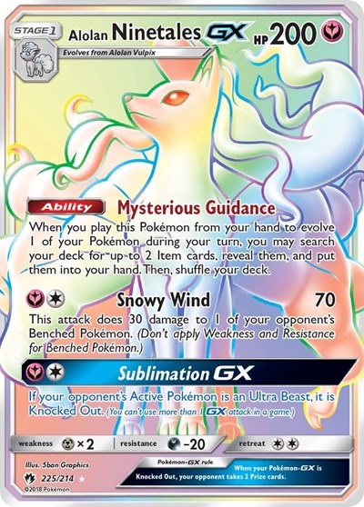SM8: Alolan Ninetales GX (Secret) (Holofoil)