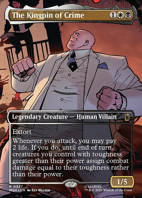 MSH: The Kingpin of Crime (Borderless) (0327) (Foil)