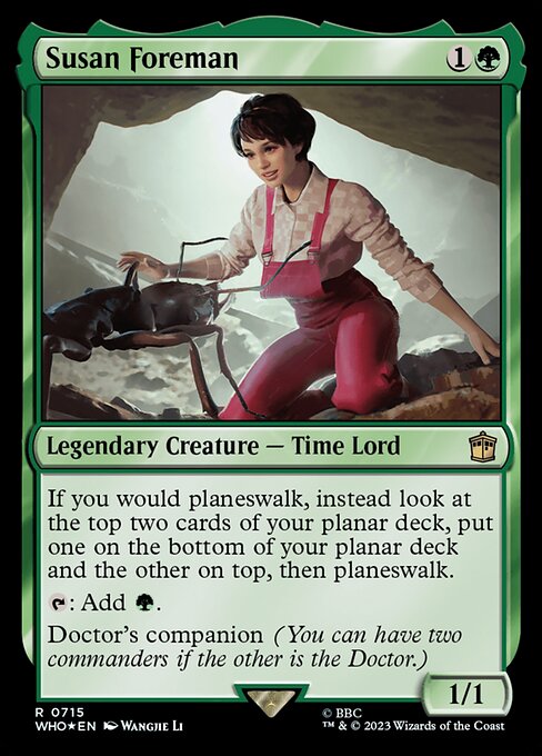 WHO: Susan Foreman (Surge Foil)