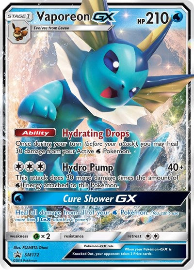 SMP: Vaporeon GX - SM172 (Holofoil)