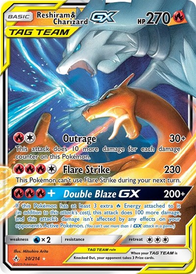 SM10: Reshiram & Charizard GX (Holofoil)