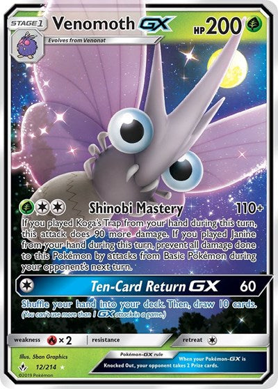 SM10: Venomoth GX (Holofoil)