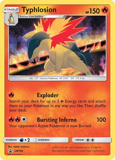 SMP: Typhlosion - SM185 (Holofoil)