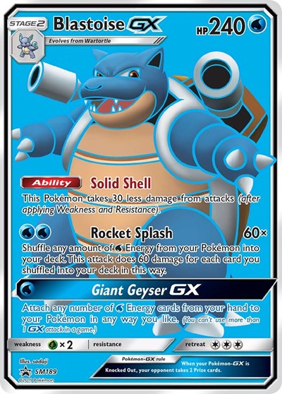 SMP: Blastoise GX - SM189 (Holofoil)