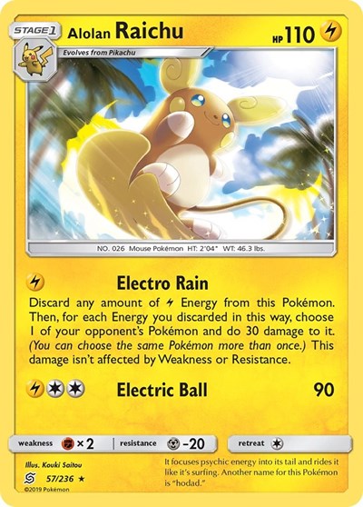 SM11: Alolan Raichu (Reverse Holofoil)