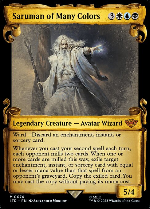LTR: Saruman of Many Colors (Showcase Scrolls) (Foil)