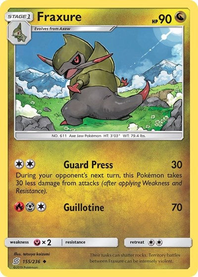 SM11: Fraxure (Reverse Holofoil)