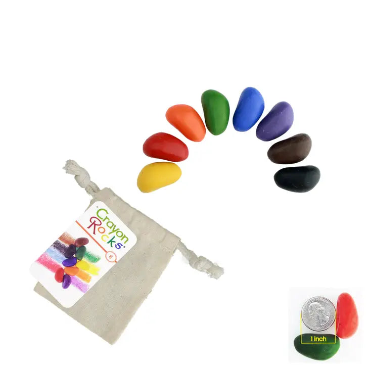 Crayon Rocks: 8 Colors in a Muslin Bag