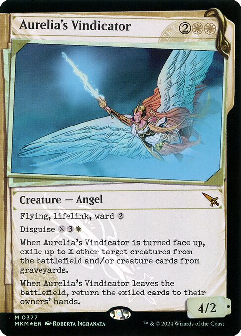 MKM: Aurelia's Vindicator (Showcase) (Invisible Ink) (Foil)