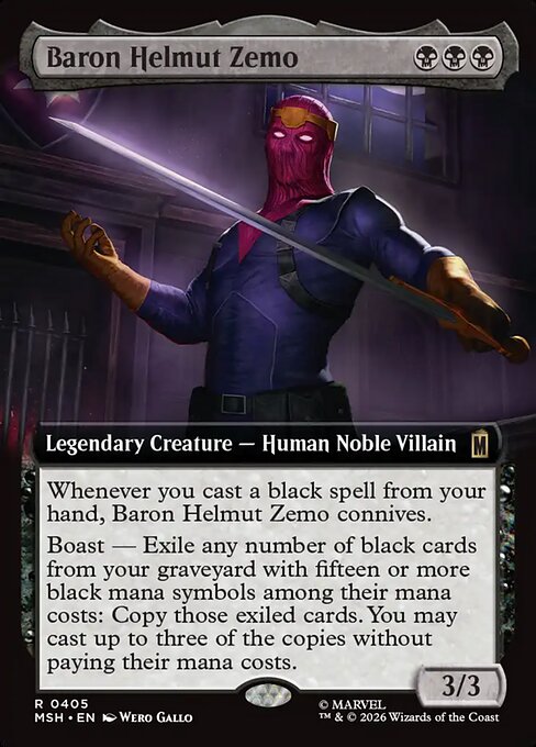 MSH: Baron Helmut Zemo (Extended Art) (Foil)
