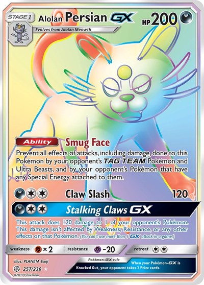 SM12: Alolan Persian GX (Secret) (Holofoil)
