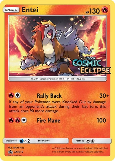 SMP: Entei - SM219 (Prerelease) (Holofoil)
