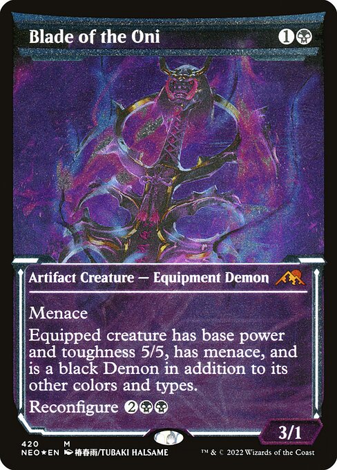 NEO: Blade of the Oni (Showcase) (Foil Etched)
