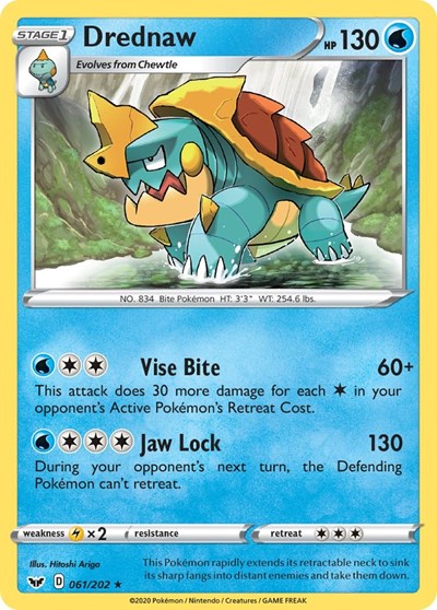 SWSH01: Drednaw (Reverse Holofoil)