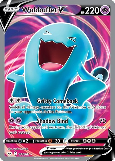 SWSH01: Wobbuffet V (Full Art) (Holofoil)
