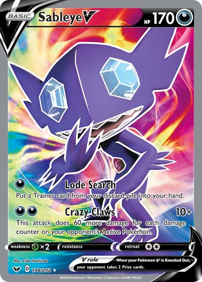 SWSH01: Sableye V (Full Art) (Holofoil)