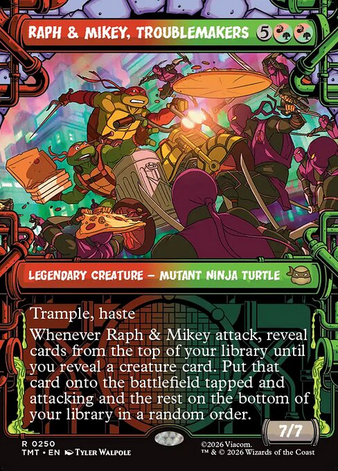 TMT: Raph & Mikey, Troublemakers (Showcase) (Foil)