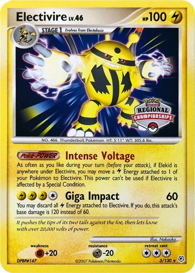 PR: Electivire - 3/130 (Regional Championships)