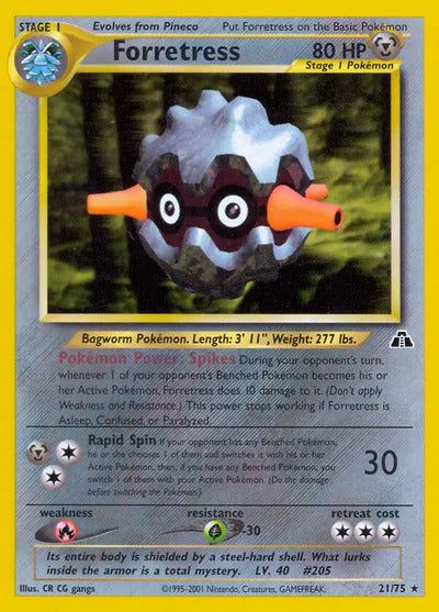 Forretress (21) 21/75 Unlimited Neo Discovery
