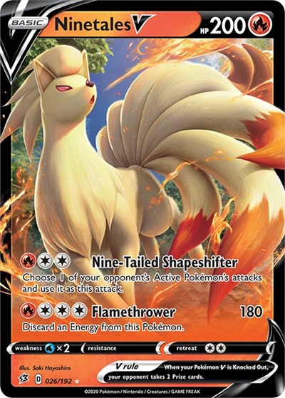SWSH02: Ninetales V (Holofoil)