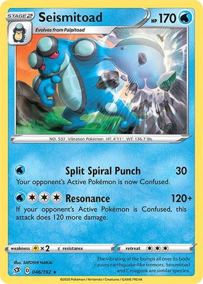 SWSH02: Seismitoad (Reverse Holofoil)
