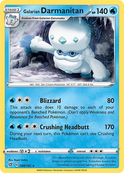 SWSH02: Galarian Darmanitan (Reverse Holofoil)