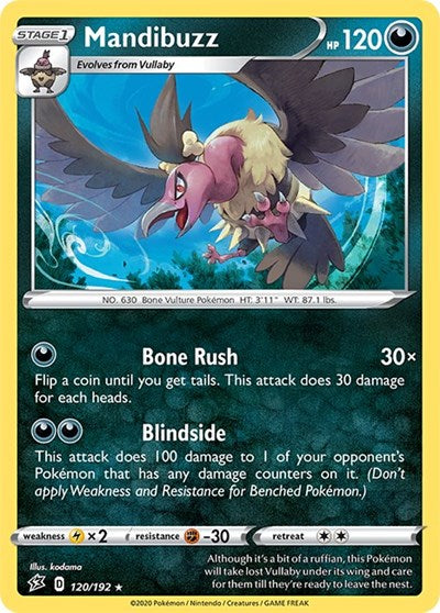 SWSH02: Mandibuzz (Reverse Holofoil)