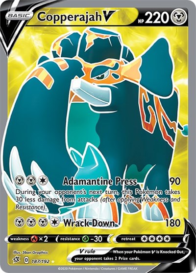 SWSH02: Copperajah V (Full Art) (Holofoil)