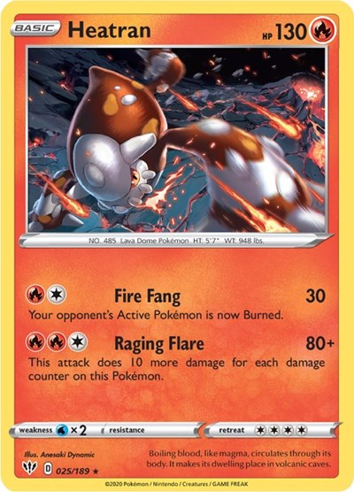 SWSH03: Heatran (Reverse Holofoil)