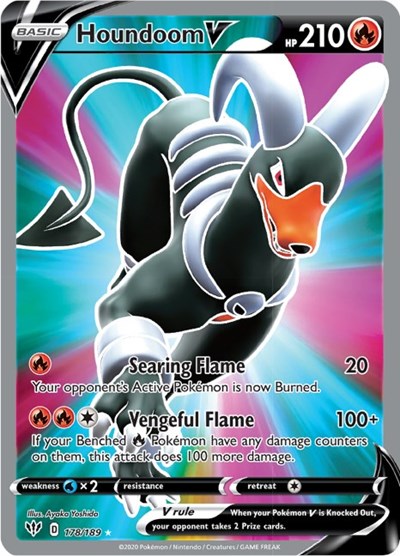 SWSH03: Houndoom V (Full Art) (Holofoil)