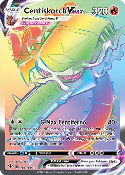 SWSH03: Centiskorch VMAX (Secret) (Holofoil)