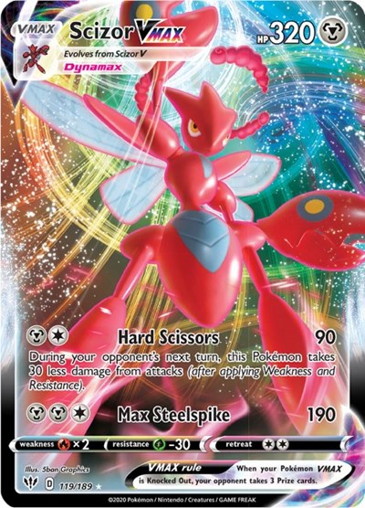 SWSH03: Scizor VMAX (Holofoil)