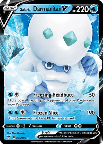SWSH04: Galarian Darmanitan V (Holofoil)