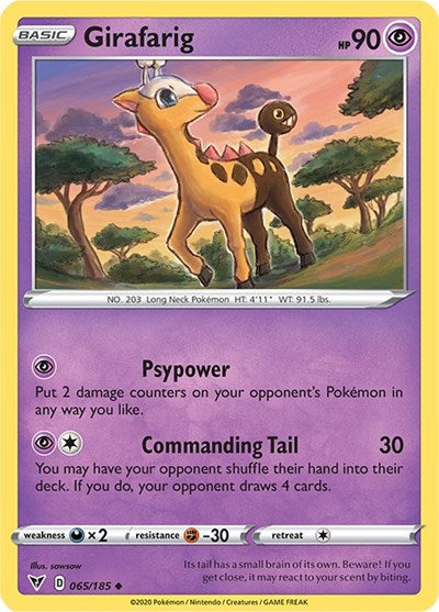 SWSH04: Girafarig (Reverse Holofoil)