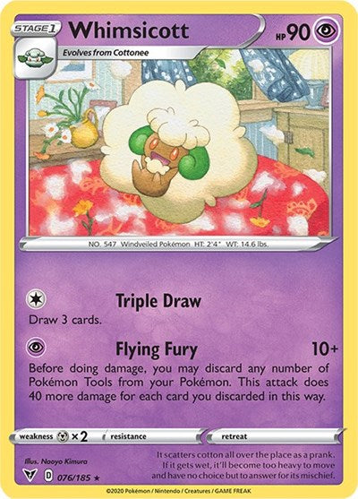 SWSH04: Whimsicott (Reverse Holofoil)