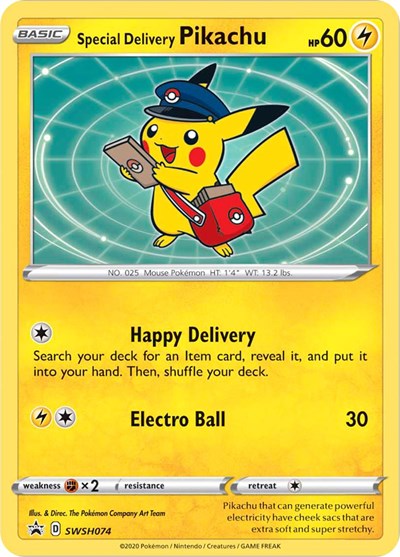 SWSD: Special Delivery Pikachu - SWSH074 (Holofoil)
