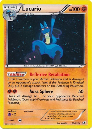 MCAP: Lucario - 80/113 (Cosmos Holo) (Holofoil)