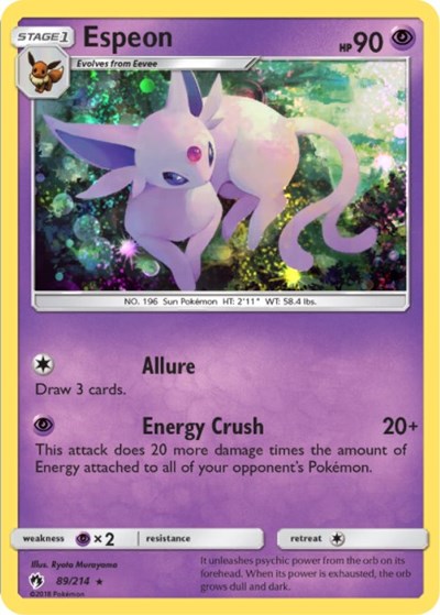 BLE: Espeon - 89/214 (Cosmos Holo) (Holofoil)