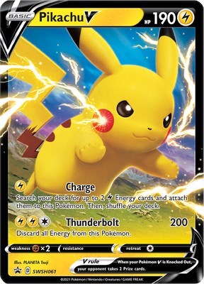 SWSD: Pikachu V - SWSH061 (Holofoil)
