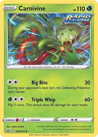 SWSH05: Carnivine (Reverse Holofoil)