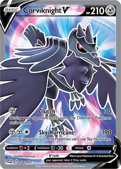 SWSH05: Corviknight V (Full Art) (Holofoil)