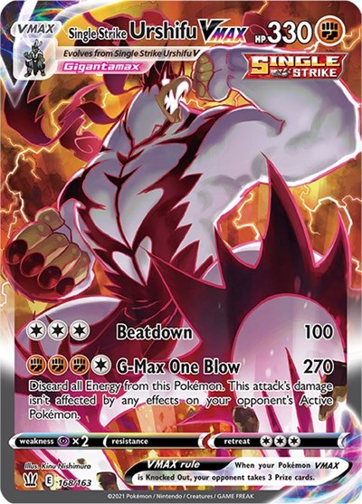 SWSH05: Single Strike Urshifu VMAX (Alternate Art Secret) (Holofoil)
