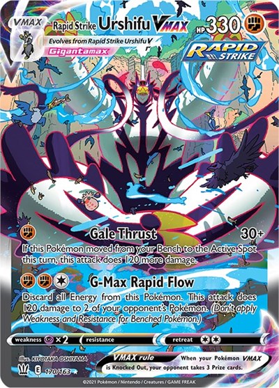SWSH05: Rapid Strike Urshifu VMAX (Alternate Art Secret) (Holofoil)